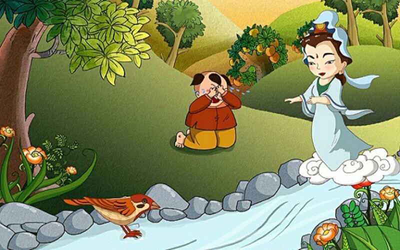 Cậu bé Tích Chu vượt nhiều khó khăn để tìm cách cứu bà. (Ảnh: Sưu tầm Internet)