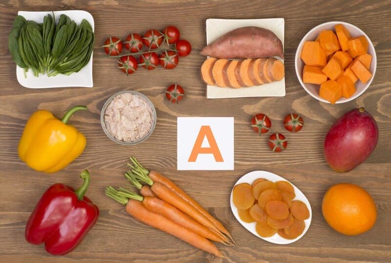 Hàm lượng vitamin A cao có trong thực phẩm. (Ảnh: Sưu tầm Internet)