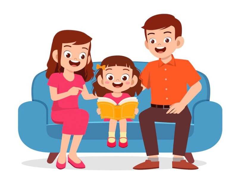 Cha mẹ đồng hành cùng con (Ảnh: Sưu tầm Internet)