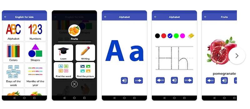English For Kids - App học tiếng Anh miễn phí. (Ảnh: Sưu tầm Internet)