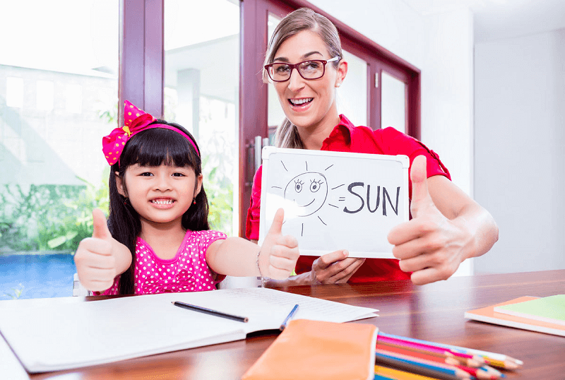 Một số lưu ý khi dạy trẻ 4 tuổi làm bài tập tiếng Anh. (Ảnh: Sưu tầm Internet)