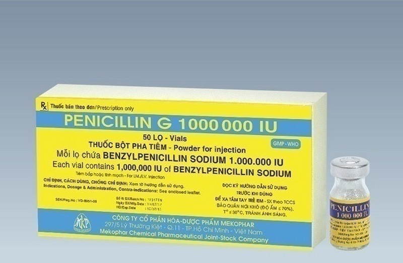 Thuốc kháng sinh Penicillin G được dùng để điều trị bệnh giang mai. (Ảnh: Sưu tầm Internet)