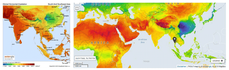Tổng bức xạ. (Ảnh: Sưu tầm Internet)