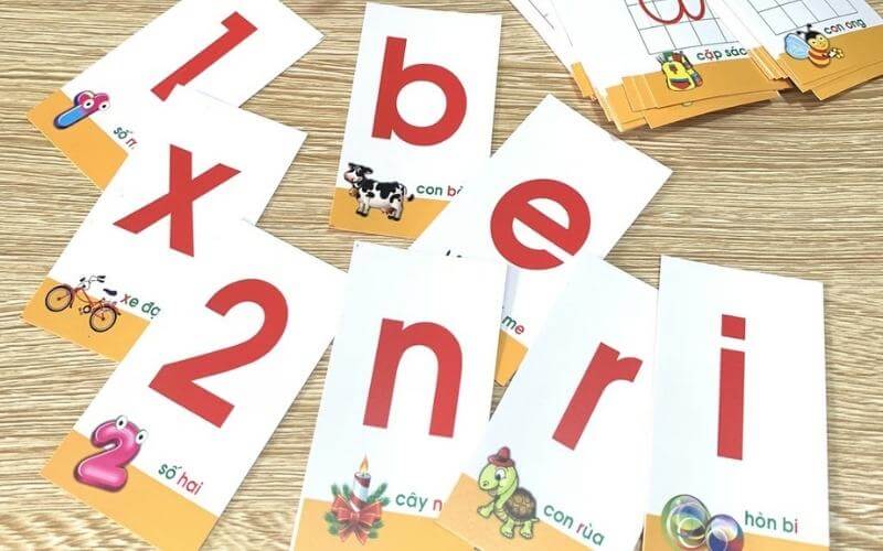 Cách học bảng chữ cái tiếng việt qua Flashcard. (Ảnh: Sưu tầm Internet)