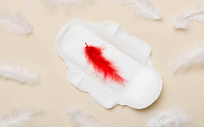 Chảy máu âm đạo do mang thai ra ít hơn kinh nguyệt. (Ảnh: Sưu tầm Internet)