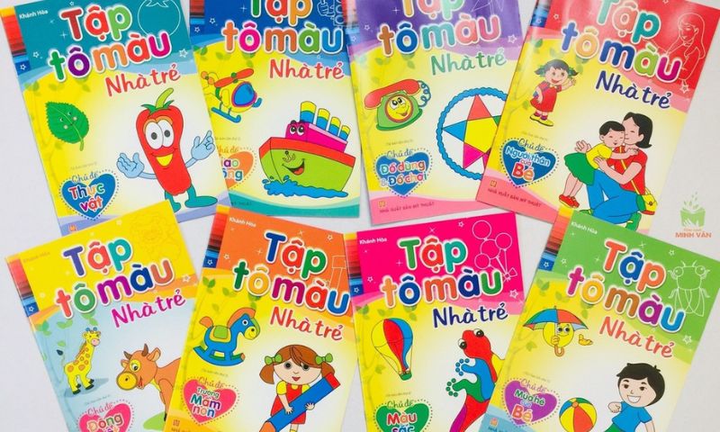 Bộ sách cho các bé tha hồ sáng tạo về màu sắc. (Ảnh: Nguồn Internet)