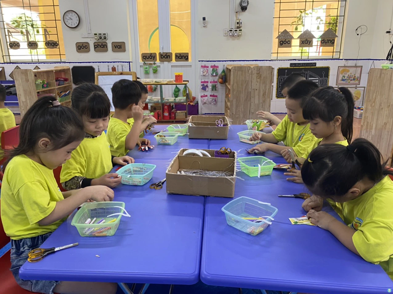 Dự án STEAM mầm non chủ đề “Bản thân”. (Ảnh: Sưu tầm Internet)