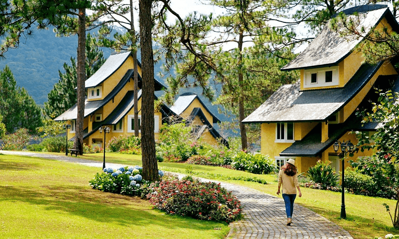 Lưu trú tại Resort khi du lịch Đà Lạt. (Ảnh: Sưu tầm Internet)