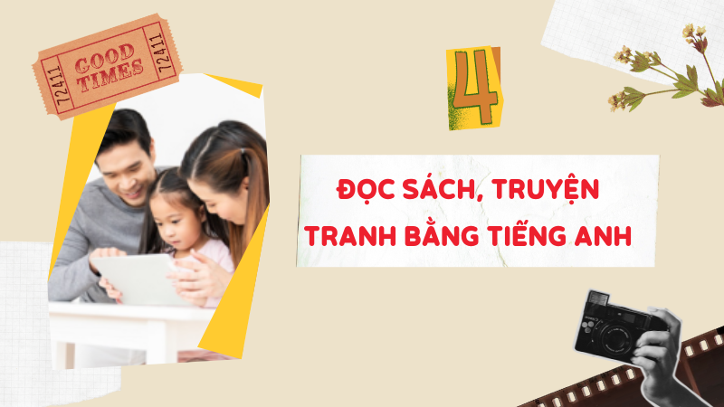 Đọc sách, truyện tranh bằng tiếng Anh. (Ảnh: Sưu tầm Internet)