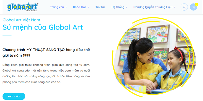 Global Art & Creative Việt Nam là đơn vị tiên phong đưa chương trình giáo dục mỹ thuật sáng tạo quốc tế vào Việt Nam. (Ảnh: Sưu tầm Internet)