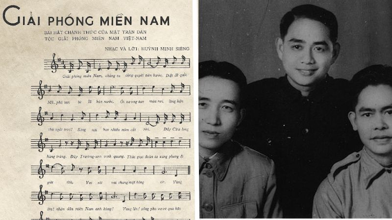 Bài hát Giải phóng miền Nam. (Ảnh: Sưu tầm Internet)