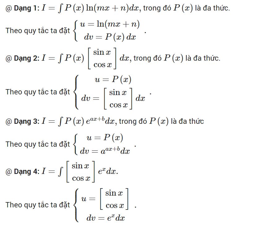 Công Thức Tính Nguyên Hàm Từng Phần - Hướng Dẫn Chi Tiết Và Ví Dụ Cụ Thể