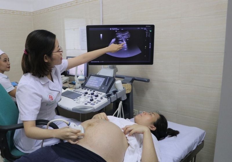 Hình ảnh siêu âm thai nhi bị hở hàm ếch. (Ảnh: Sưu tầm Internet)