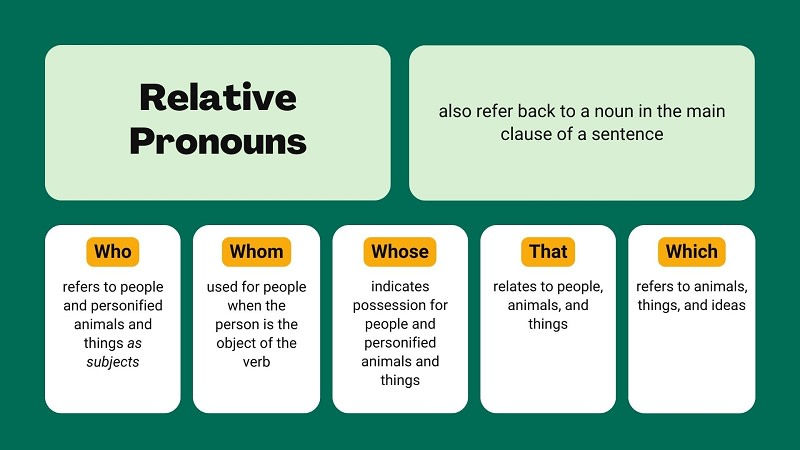 Practice exercises about relative pronouns. (Image: Internet)