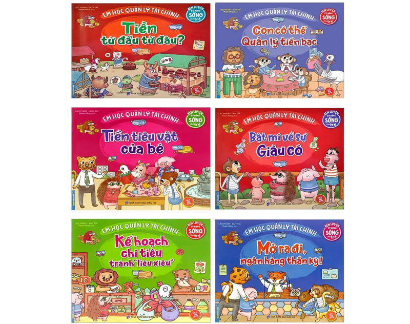 Bộ sách Em Học Quản Lý Tài Chính. (Ảnh: Sưu tầm Internet)