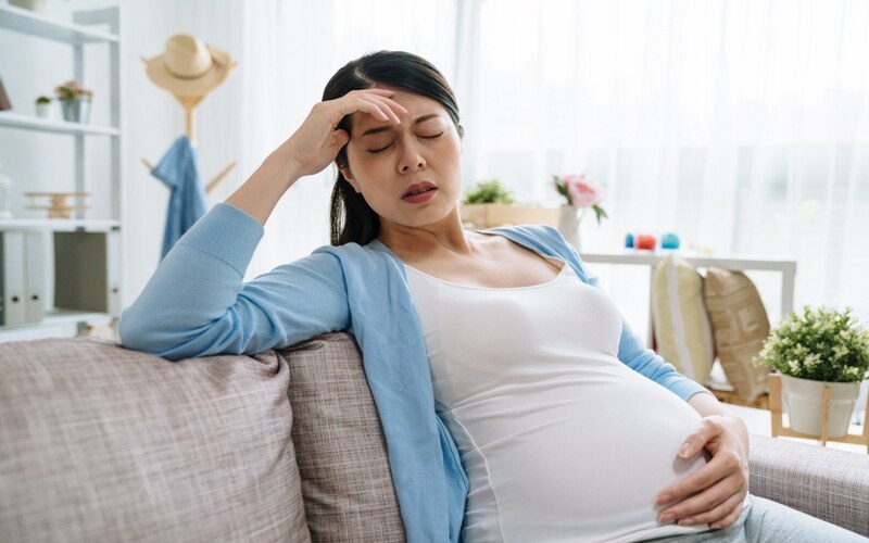 Khi mệt mỏi, mẹ không nên ép mình phải hoàn thành thai giáo. (Ảnh: Sưu tầm Internet)