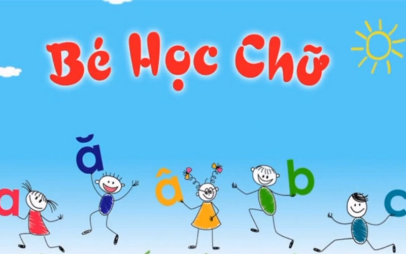 Bài hát bé học chữ tiếng Việt dành cho trẻ. (Ảnh: Kiwibox.vn)