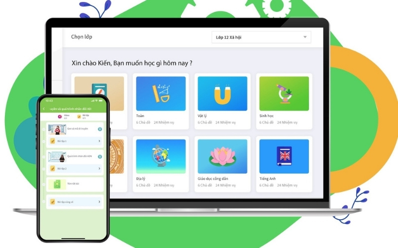 Ứng dụng học tập Kiến Guru. (Ảnh: Sưu tầm Internet) 
