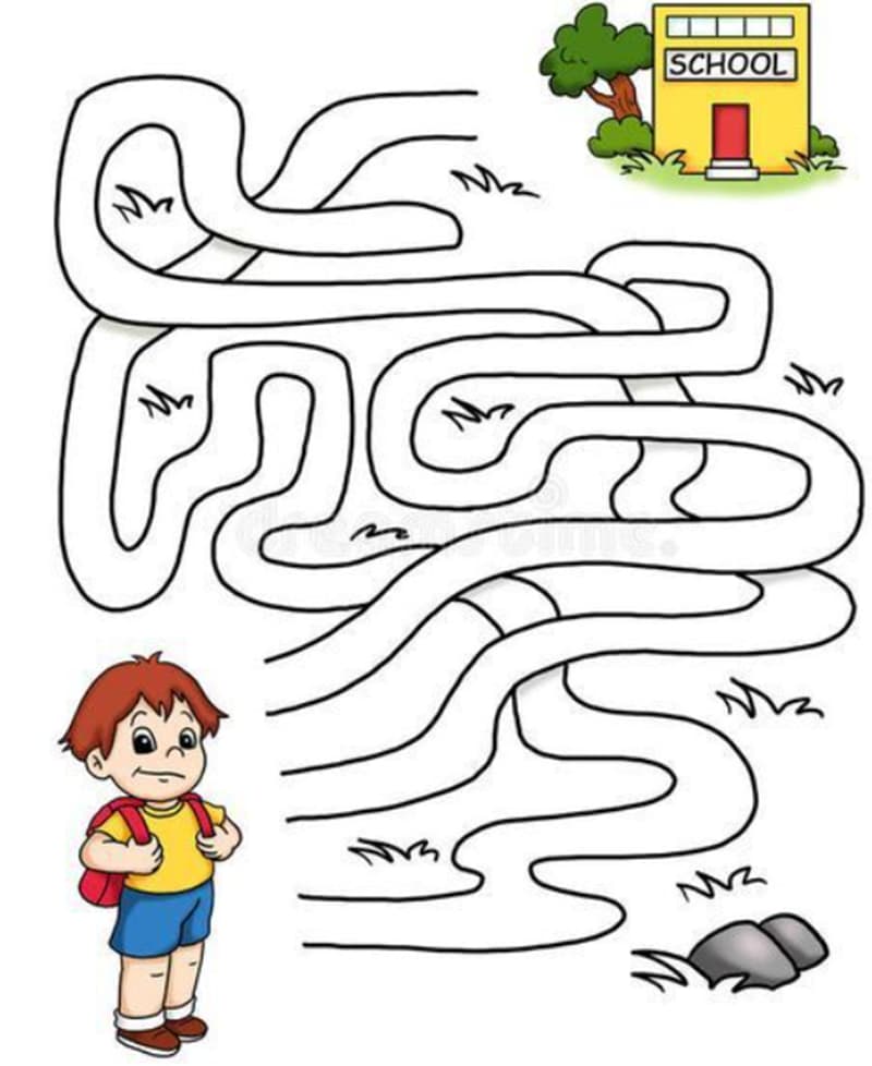 Dạng toán tìm đường trong mê cung. (Ảnh: Sưu tầm Internet)