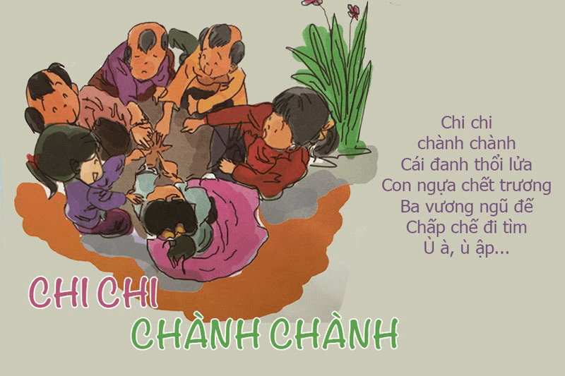 Trò chơi dân gian chi chi chành chành. (Ảnh: Sưu tầm Internet)