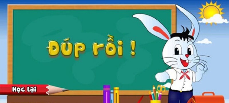 Thỏ con học toán. (Ảnh: Sưu tầm Internet)