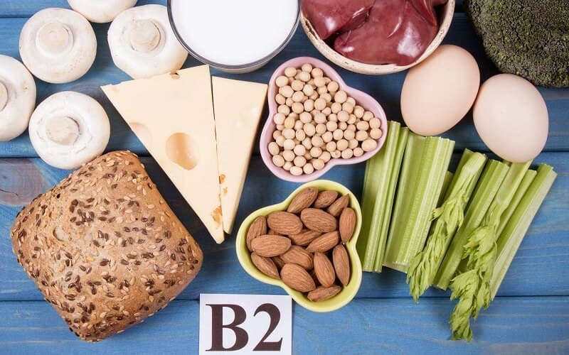 Các nguồn dinh dưỡng chứa vitamin B2. (Ảnh: Sưu tầm Internet)