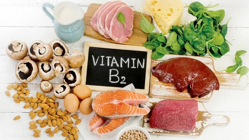 Lợi ích của vitamin B2 đối với sức khỏe. (Ảnh: Sưu tầm Internet)