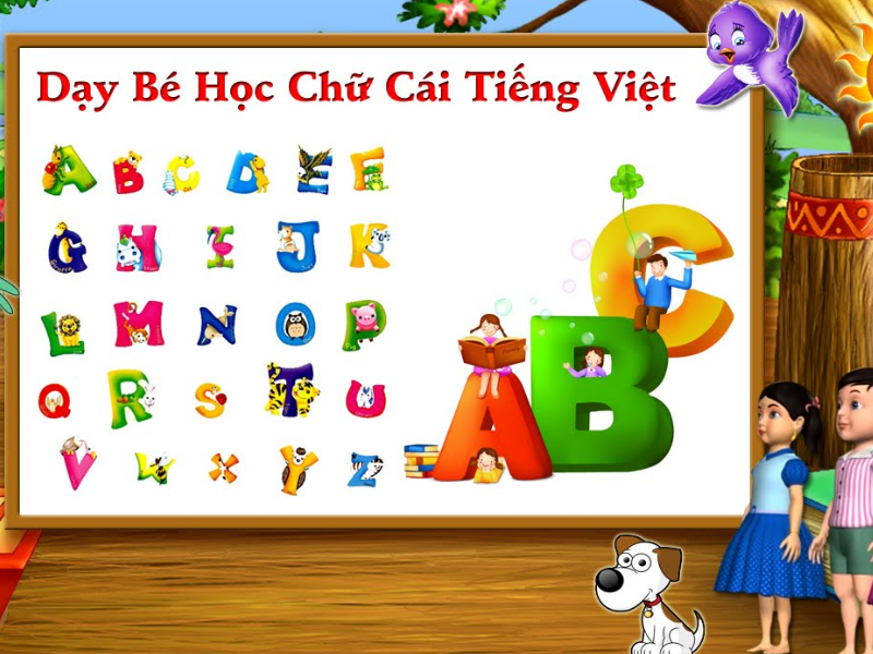 Bé học bảng chữ cái qua trò chơi thú vị. (Ảnh: Sưu tầm Internet)
