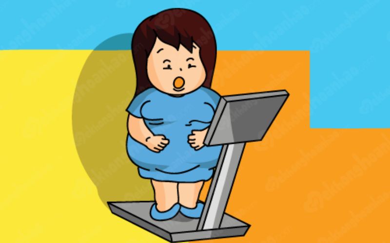 Tăng cân nhanh là nguyên nhân khiến bà bầu bị rạn da. (Ảnh: Sưu tầm Internet)