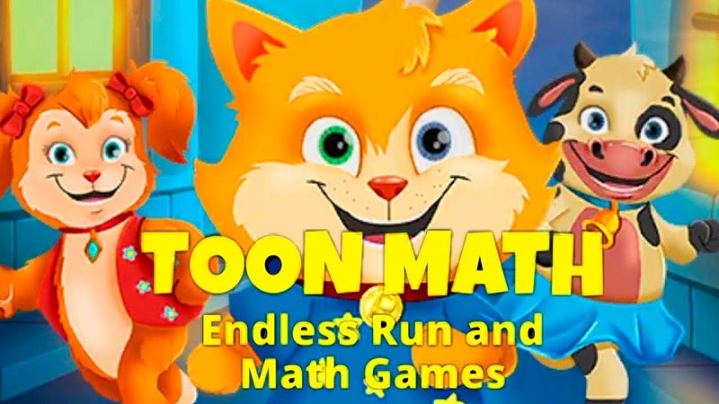 Học toán qua trò chơi Toon Math Runner. (Ảnh: Sưu tầm Internet)
