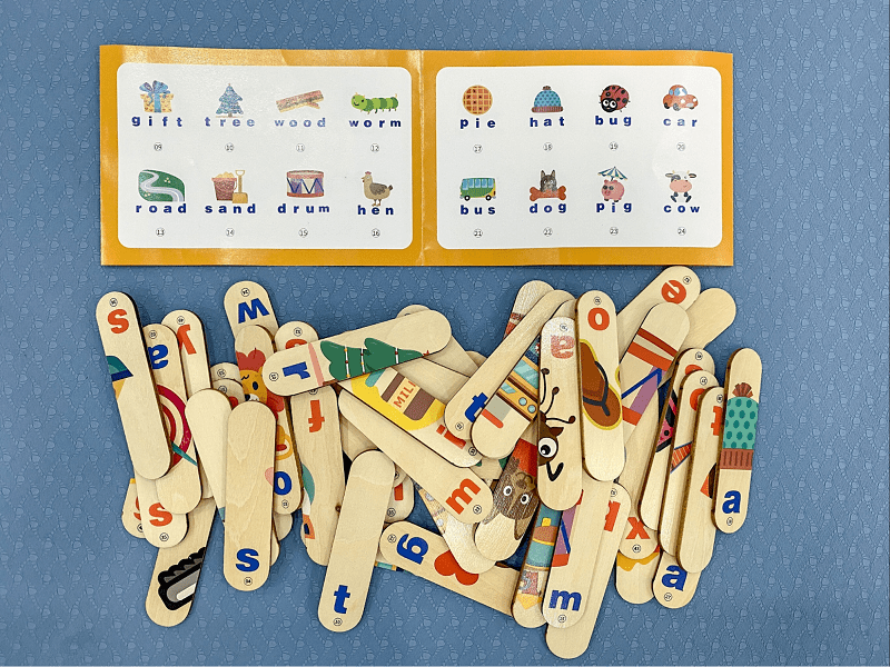 Bài tập ghép hình với từ vựng tiếng Anh cho trước. (Ảnh: Sưu tầm Internet)