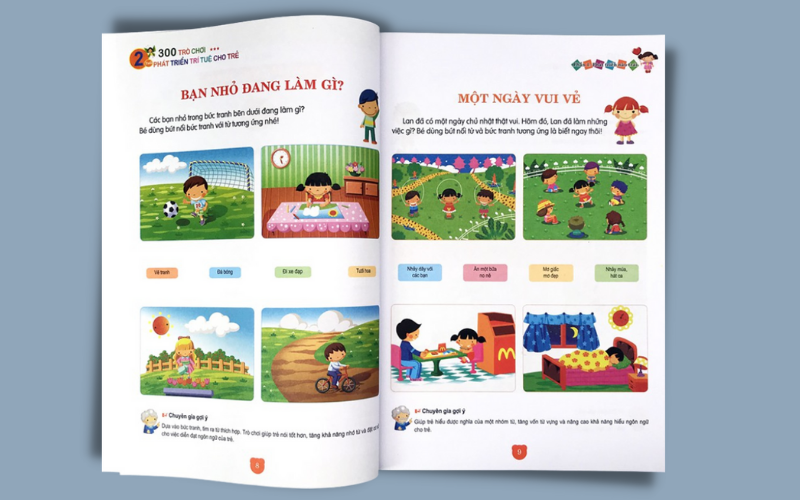 Sách trò chơi đa dạng, thú vị. (Ảnh: Sưu tầm Internet)