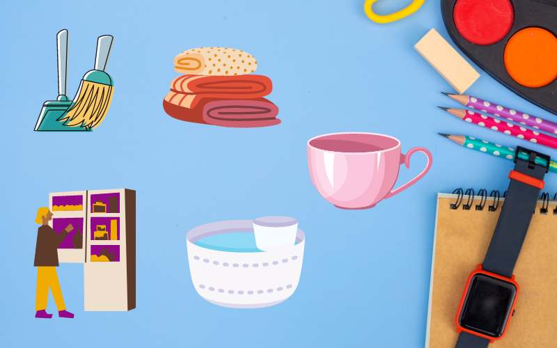 Các đồ vật trong nhà bắt đầu bằng chữ ch. (Ảnh: Monkey.edu.vn)