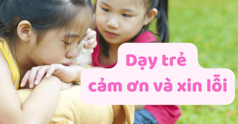 Học cách nói “cảm ơn” và “xin lỗi”. (Ảnh: Sưu tầm Internet)