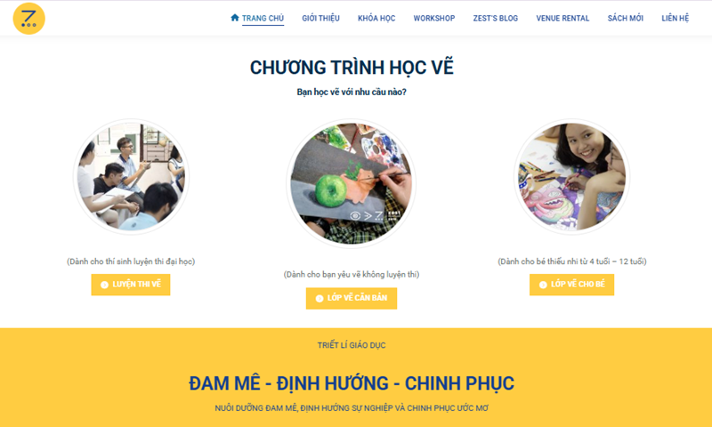 Phương pháp giảng dạy tại Zest Art được cá nhân hóa theo năng lực và độ tuổi của từng bé. (Ảnh: Sưu tầm Internet)