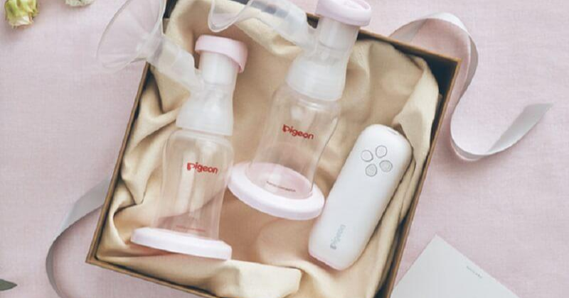 Máy hút sữa điện đôi Pigeon (Gomini) có thiết kế nhỏ gọn, tiện lợi (Ảnh: Sưu tầm Internet)