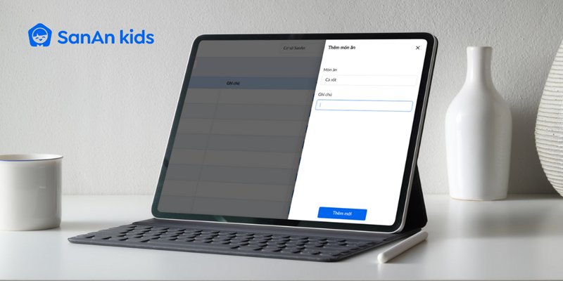 SanAn Kids - Phần mềm dinh dưỡng mầm non. (Ảnh: Sưu tầm Internet)