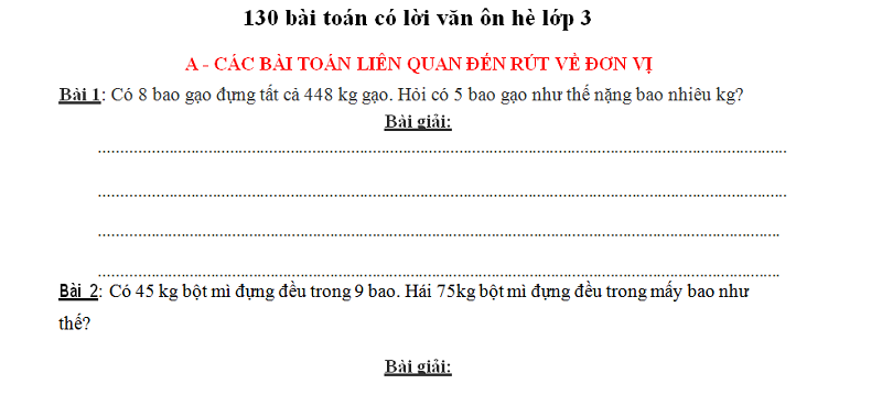Bài toán lớp 3 với phép nhân có lời giải. (Ảnh: Sưu tầm internet)
