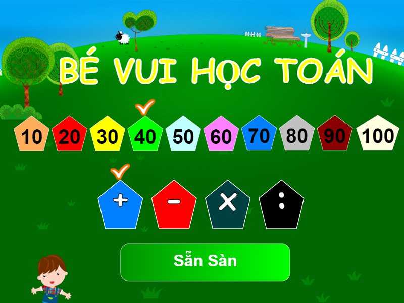 Ứng dụng học toán lớp 1 nâng cao online. (Ảnh: Sưu tầm Internet)