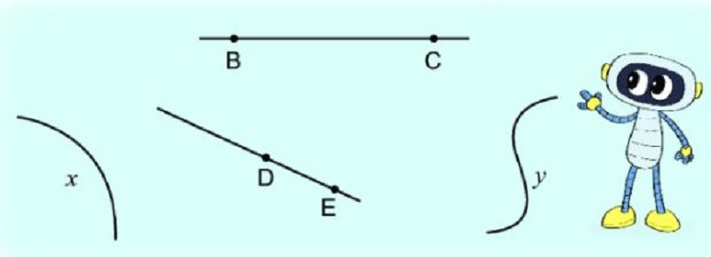 Bài tập đọc tên các đoạn thẳng (Nguồn ảnh: Sưu tầm internet)