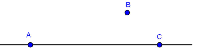 Xác định ba điểm thẳng hàng. (Ảnh: Sưu tầm Internet)