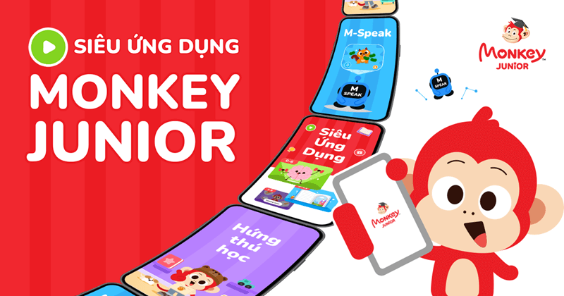 Monkey Junior - Siêu ứng dụng học tiếng Anh cho mọi trẻ em. (Ảnh: Monkey)