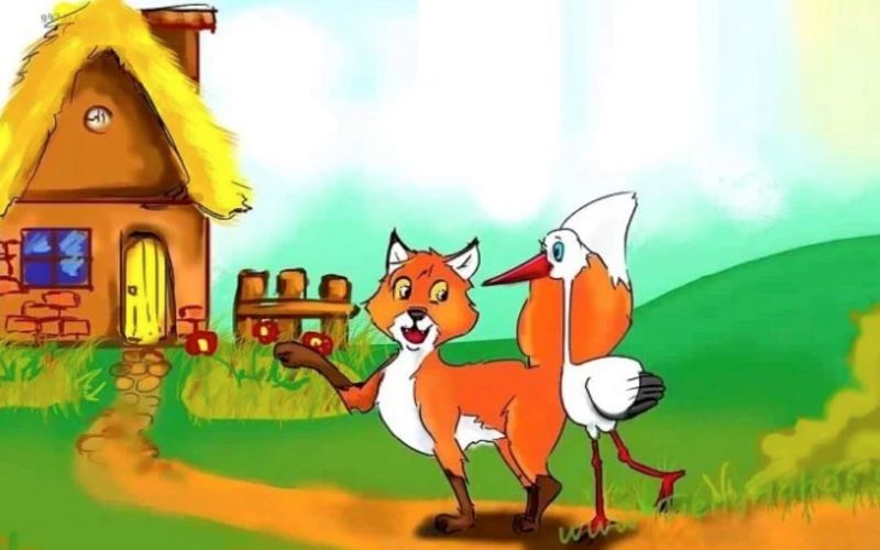 Câu chuyện CÁO VÀ CÒ. (Ảnh: Sưu tầm Internet)