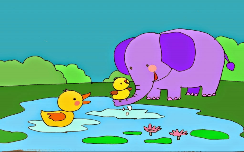 Câu chuyện BÁC VOI TỐT BỤNG. (Ảnh: http://mamnontuoitho.blogspot.com/)