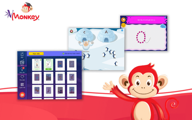 VMonkey -  ứng dụng học tập tiếng Việt hàng đầu. (Ảnh: Monkey)