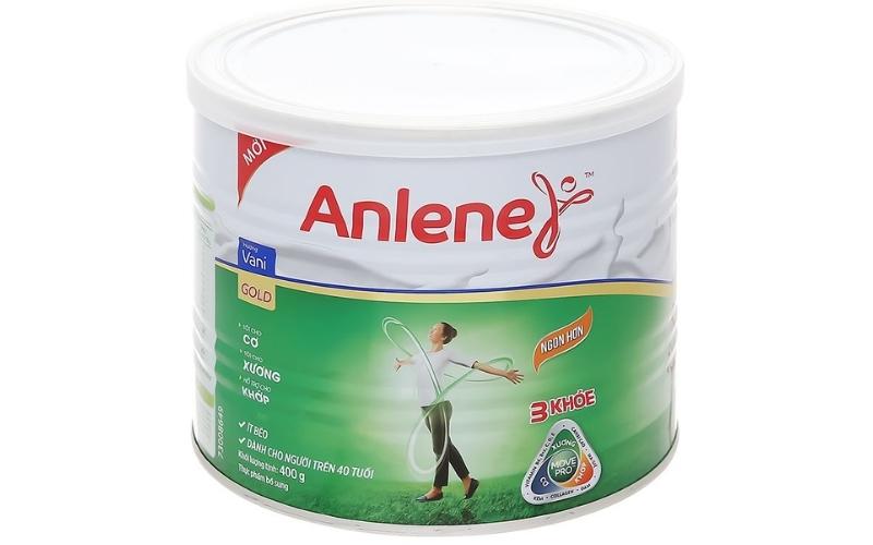 Sữa bột Anlene Gold chứa nano canxi siêu nhỏ. (Ảnh: Sưu tầm Internet)