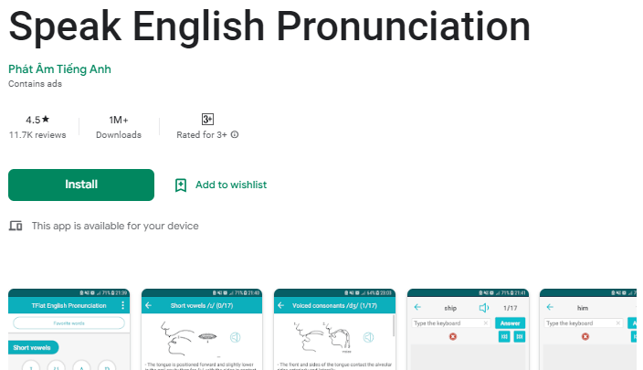 Speak English Pronunciation. (Ảnh: Sưu tầm Internet)
