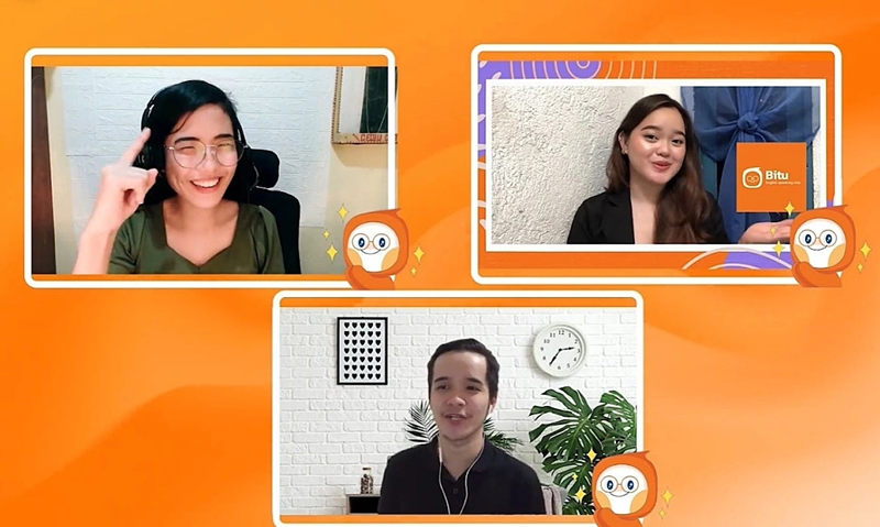 Bitu: App practice speaking English. (Image: Internet)