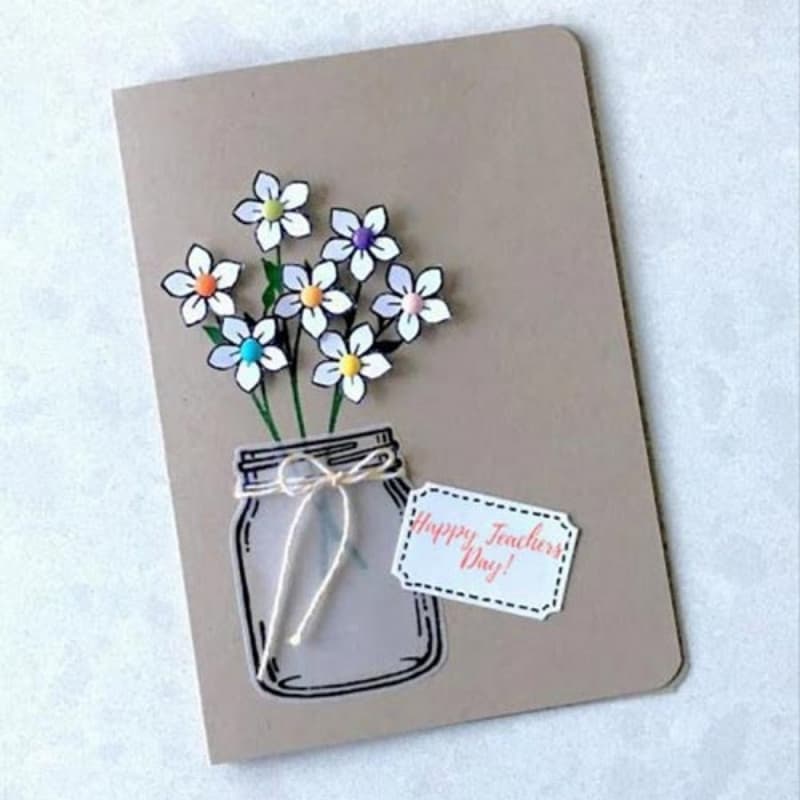 Cách làm thiệp 20/11 bằng giấy A4 đơn giản. (Ảnh: Sưu tầm Internet)