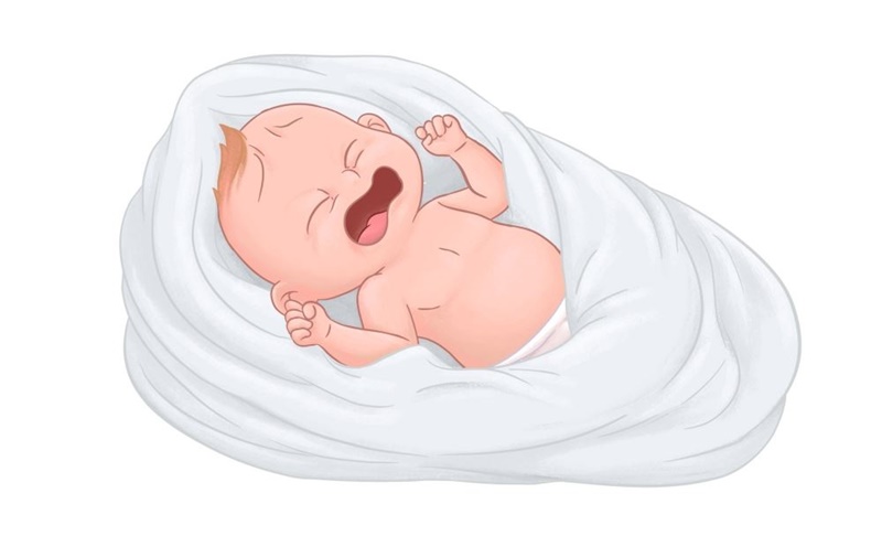 Khóc dạ đề biểu hiện sự khó chịu trong cơ thể. (Ảnh: Sưu tầm internet)